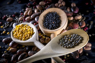 Linsen,Bohnen,Hülsenfrüchte