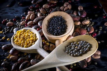 Linsen,Bohnen,Hülsenfrüchte