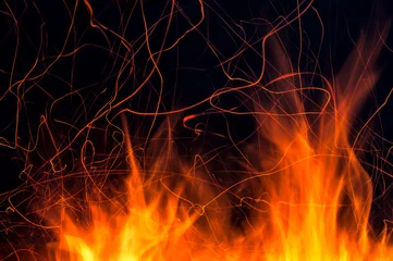 Photo sur Plexiglas Flamme fire flame spark