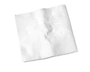 Paper Napkin on white