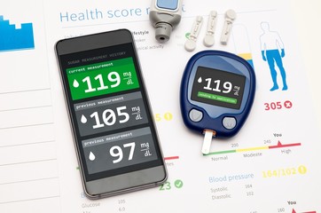 Application for diabetes on smartphone