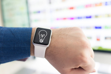 Using smart watch