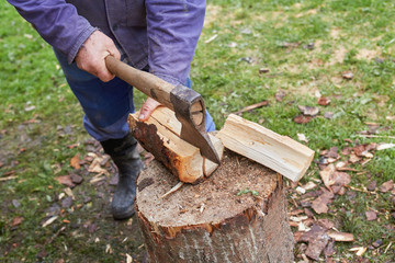 Chopping wood