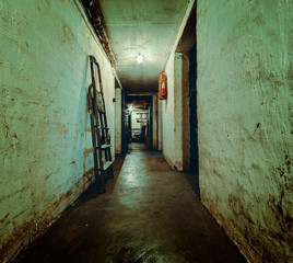 The dungeon, a dark basement.