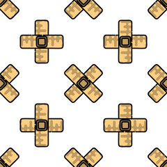 Medical flat icon pattern