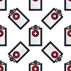 Medical flat icon pattern