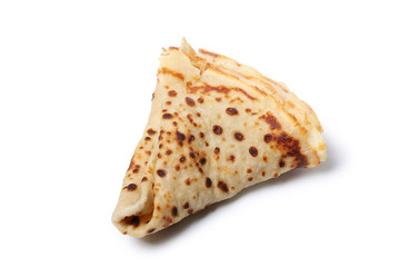 crêpe sur fond blanc