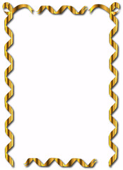 Golden Ribbon Border