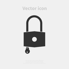 Padlock vector icon