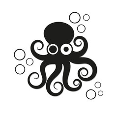 Logo octopus vector illustration