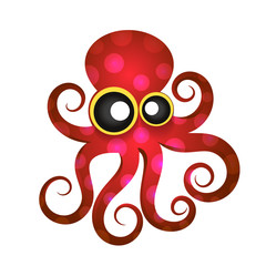 Beautiful tropical octopus