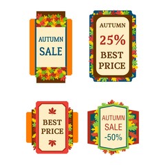 Autumn sale logo vector