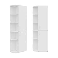 wardrobe Isolated on White Background, 3D rendering