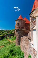 The Hunyad Castle. Medieval Gothic-Renaissance castle in Hunedoara (Transylvania). Romania