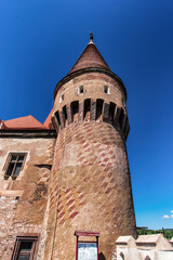 Fototapeta na wymiar The Hunyad Castle. Medieval Gothic-Renaissance castle in Hunedoara (Transylvania). Romania