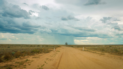 Unwetter im Outback in Australien