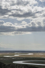 Landscape of the grassland in Bayanbulak, Xinjiang