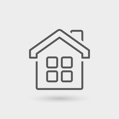 bright home line icon
