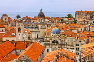 Fototapeta na wymiar Croatia. Ancient town Dubrovnik architecture