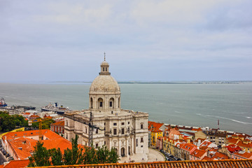 Obraz premium Lisbon Pantheon city view, Portugal