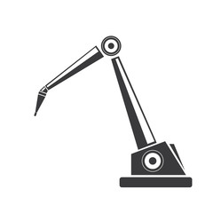 vector robotic arm symbol. robot hand.