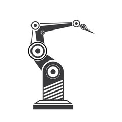 vector robotic arm symbol. robot hand.