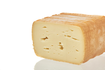 Cheese Isolated Over White