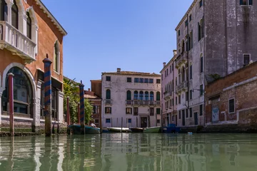 Tableaux sur verre Canal Mittag in Venedig