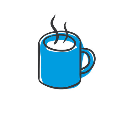 Stick Figure Series Icon / Kaffee