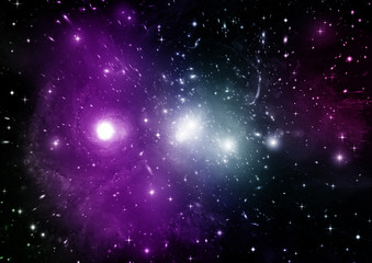 galaxy in a free space