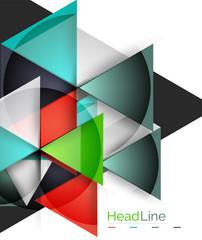 Triangle abstract background