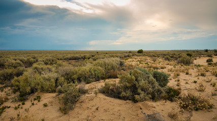 Unwetter im Mungo Nationalpark im Outback von Australien