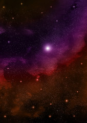 galaxy in a free space