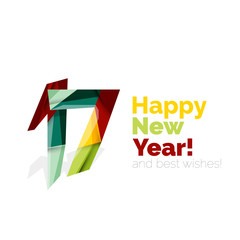 Happy New Year and Chrismas holiday greeting card elements