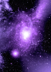 galaxy in a free space