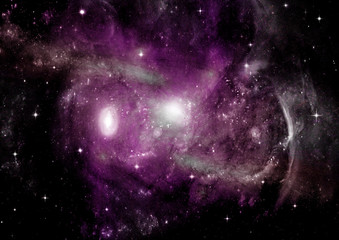 galaxy in a free space