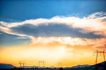 Clouds at the evening