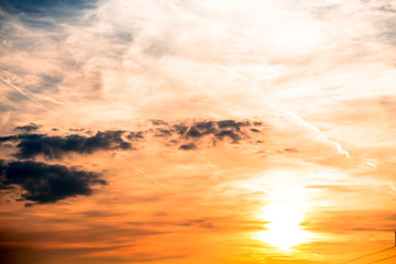 Clouds at the evening