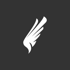 Obraz premium Wing Icon. Vector logo element for template