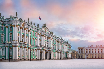 Зимний дворец зимним утром Winter Palace