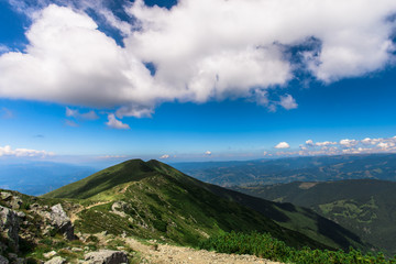 View at Parang mountains,Romania