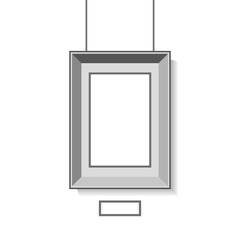 Frame isolated on white. vector