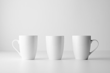 Mug Mock-Up - Three Mugs