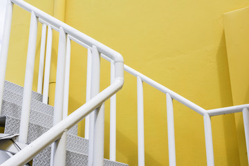  Stairs on a building modern yellow