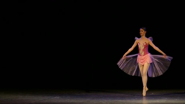 beautiful ballerina dancing