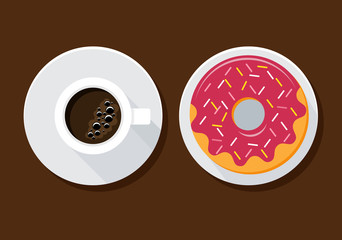 Coffee and Donut