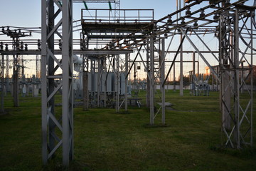 transformer and wires, thermal power plants, communication, support, reinforcement