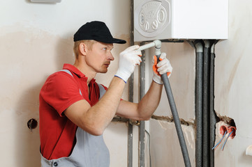 Installation of home heating.