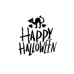 Art card for Happy Halloween.Design template for flyers, posters