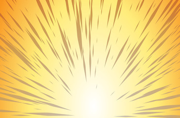 Sun Rays for Comic Books Radial Background Vector